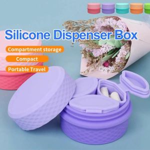 Lagringsflaskor Silikon Dispenser Box Foundation Make-Up Milk Emulsion Portable Face Cream Cine Care Products Sub Packaging