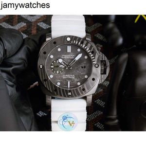 Lyxiga armbandsur Titta på Paneraii Designer Sapphire Mirror Swiss Automatisk rörelse Storlek 47mm Importerad gummiband Vattentät Mens Fre33