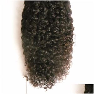 Pre-Bonded Hair Extensions Afro Kinky Human Nail I Tip 100Gstrands Pre Bonded On Keratin Capses Natural Color 1Gstrand5680106 Drop Del Otf5N