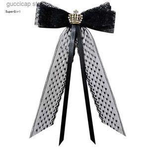 Bow Ties JK Tie Collar Pin Sweet Long Ribbon Collar Y240329