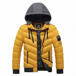 winter Men Casual Hooded Windproof Parka Jacket Coat Man Detachable Hat Military Overcoat Parka Male Classic Outwear Windbreaker 72tt#