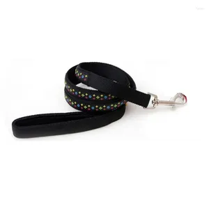 Dog Collars Pet Collar Lead Black Brown Star Designer Small Large Leash High Quality Rubber & Nylon 1pcs/lot