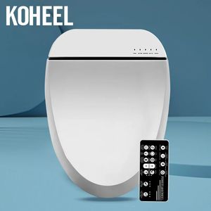 غطاء مقعد المرحاض الذكي في Koheel غطاء مقعد للمرحاض الذكي غطاء بيديه إلكترونيًا لتدفئة مقعد جاف نظيفة WC 240327