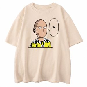 Anime One Punch Hero Saitama Oppai Women T-shirt 2023 Nowy lato koszulka z krótkim rękawem w rozmiarze plus w rozmiarze oddychająca wysokiej jakości topy K6xx#