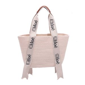 Original Chlee New 2024 vacation handmade cotton yarn bag fashionable single shoulder womens woven