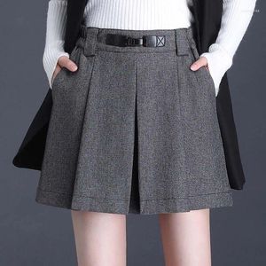 Women's Shorts Women Suit Skirts Spring Summer High Waist Elegant Chic Slim Fit Casual Work Wide Leg Short Pants Office Lady M-4XL 1672