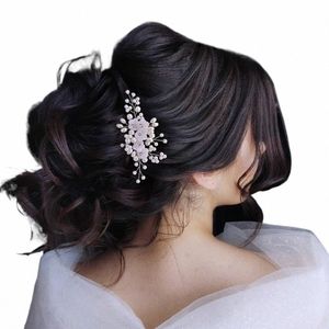 Youlapan HP162 Pearl Coman Hair Acries for Women Bridal Hair Clips Bride Wedding Party Ręcznie robiony dziewczyna C236#