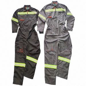 HI Vis Work Coverall CStructi Labour Working Overall Workshop Car Repairman Worker Jumpsuit Mechanical Work Suit Plus Size5xl 06wr#