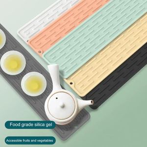 Bordmattor Practical Faucet Drain Mat Non-Slip Anti-Deform Soft Silicone Drying Pad Badrumstillbehör