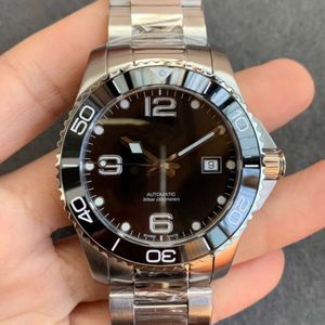 Langjia Diving Kang Orologio completamente automatico con cinturino meccanico S da uomo in acciaio di precisione con fibbia a farfalla