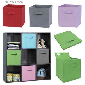 Other Home Storage Organization New nonwoven storage boxes drawer baskets foldable cube warehouse storage baskets household goods organization storage boxes Y24