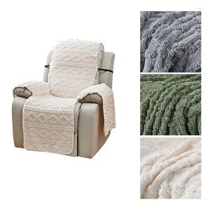 Cadeira cobre macio veludo preguiçoso menino poltrona engrossar pelúcia reclinável sofá capa estiramento inverno antiderrapante slipcovers para sala de estar