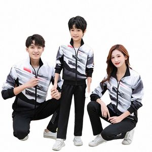 autumn University Middle School Sportswear Primary School Training Unisex Walking Group Uniform Wholesale Custom Made Clothing 00j1#