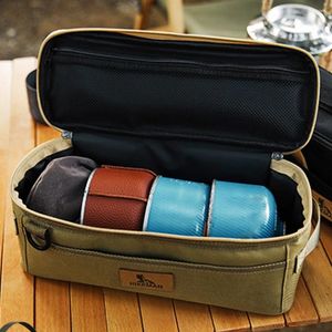 Sacos de armazenamento Organizador de utensílio de cozinha Oxford Pano Saco de viagem para churrasco Grande capacidade à prova d'água e umidade para acessórios ao ar livre