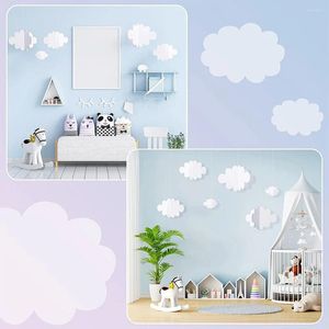 Figurine decorative 64 pezzi Decorazioni nuvole 3D Nuvole sospese Soffitto Puntelli artificiali Decorazioni murali Imitazione bambino