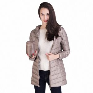 Yukiesue Marke Plus LG Daunenjacke Frauen Winter Ultraleichte Daunenjacke Frau mit Kapuze 90% weißer Daunenmantel weiblich n2Vb #