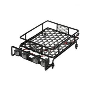 Viaggio Carreggiata Prodotto Portapacchi Portapacchi Barra luminosa a LED per Wrangler Tamiya Cc01 Axial Scx10 Auto in lega di alluminio Roof12157884 Consegna di goccia Ottzw