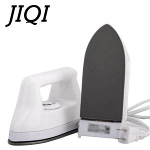 JIQI мини портативный электрический утюг Craft Fix со стразами, утюг для одежды, утюг для путешествий, сухая гладильная машина, базовая пластина, ЕС 240307