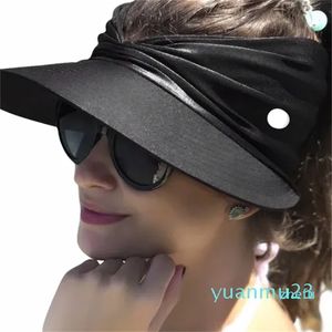 バイザーハット女性のための柔軟な大人の帽子アンチュービワイドブリムキャップ