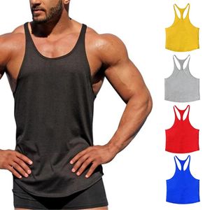 Summer Men Cotton Tank Top Sleeveless Shirt Bodybuilding Gym t Shirt Sport Vest Singlets Soild Soccer Tank Top Man Gym Clothing 240321