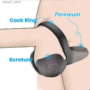 Outros itens de massagem masculino teste escroto estimulador peniano anel peniano atraso ejaculação massageador de próstata casal anel sexual brinquedo sexual q240329