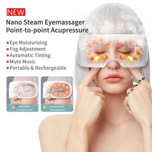 Smart Nano Steam Eye Massager Care Instrument Atomizing Point Acupressure Relieve Fatigue Dark Circles 240318