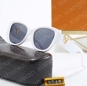 Sunglasses Women's classic LU brand Men's Square rimless sunglasses 3748 series 6 colors and boxes are available grant people with favoritea persona present optics