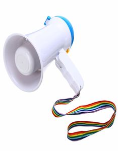Mini vikbar megafon 5W handhållen mikrofon horn tjur högtalare förstärkare tjurhorn hållbara verktyg för guider lärare6649808