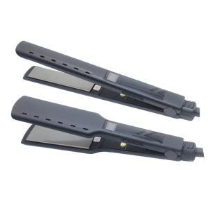 Ferros alisador de cabelo profissional LED Nano Titanium Flat Iron molhado / seco ferramentas de estilo de cabelo