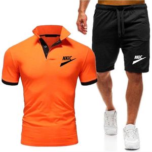 Mens Elastic Quick Dry Cool Summer T Shorts Shorts Set Man Casual Sportswear Tracksuits Manliga tomma kläder