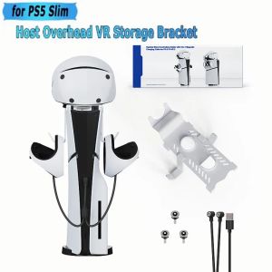 Devices Charging Dock For PS5 PS Headset Stand Controller Charger VR glasses handle Holder Space For PS5/PS5 Slim Hosts Storage Rack