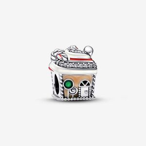 Partihandel Festive House Charm Pandoras 925 Sterling Silver Luxury Charm Set Armband Making Beaded Charms Designer Halsband Pendant Original Box Top Quality