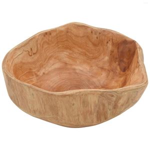 Baking Moulds Household Fruit Bowl Wooden Candy Dish Plate Wood Carving Root 20-24 Cm