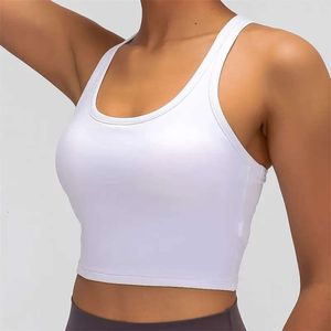 Lu Align Bra Tanks Custom Motion Sports Tank Top Buttery Soft Women Racerback Crop Top for Workout Fitness Runing Yoga Lemon Sports 2024