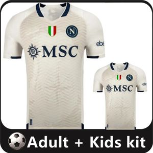 24 25 Maglia Napoli Futbol Formaları 2024 2025 Napoli Kids Kit Futbol Gömlek Kvaratskhelia Simeone Osimhen Ön Maç Cadılar Bayramı Her Yerde Sınırlı Üretim Gri