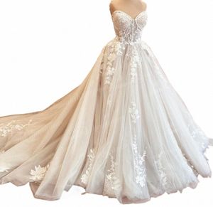 豪華なコートトレインウェディングDR 2023 Vestido Civil Tulle Wedding Dres Sreevel Lace Bodice Bridal Gown Robe De Mariee 67FK＃