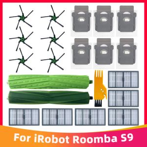 Matning för Irobot Roomba S9 9150 / S9+ Plus 9550 Robot Dammsugare HEPA Filter Main Side Brush Dust Bag Pave Parts Accessories