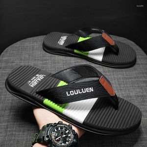 Tofflor sommarmän flip-flops massage granule män bekväma strand sandaler casual skor hus flip flops badrum