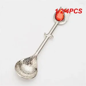 Spoons 1/2/4PCS Kitchen Tableware Retro Style Wear-resistant Curved Handle Design Excellent Production Tool