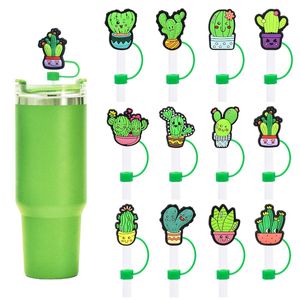 Peças de sapato Acessórios Cactus Decoração St 10mm Sile Dust Cap Destacável Desenhos Animados para Crianças Adolescentes Drop Delivery Shoes Dhgwj