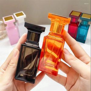 Storage Bottles 50ml Glass Refillable Spiral Thick Bottom Square Atomizer Perfume Bottle Cosmetic Empty Spray Container