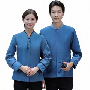 shop Mall Sanitati Worker Work Clothes Male Female Sanitati Worker Autumn Winter Lg Sleeved Simplicity Uniform Set 66Ol#