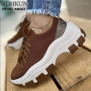 Fitness Shoes 2024 Sock Sneakers Plaform Slip On Breathable Kniting Casual Women Good Quality Light Mesh Walking