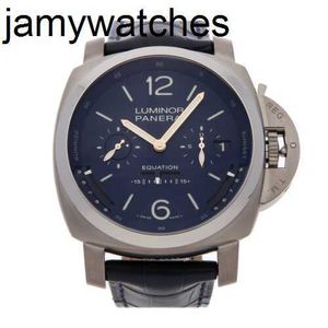 Designer Watch Mens Tourbillon Paneraii Уравнение Время Руководство Titanium Pam 36500 Luxury Full The Full Steal Steel Водонепроницаемые наручные часы Высокое качество высокое качество