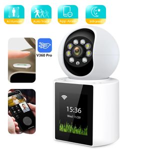 BESDER 4MP Wifi IP Camera with 2.4 Inch IPS Screen Video Call Audio PTZ IP Camera 1080P Home Security CCTV Indoor Baby Monitor 240326