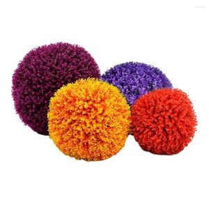 Fiori decorativi palla di erba artificiale per vasi di fiori leggeri giardino realistico prato