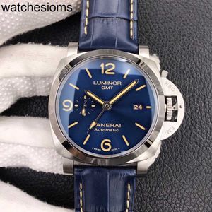 PANERASS DESIGNER Luxury Wristwatches Watch Factory PAM1313 Sapphire Mirror Swiss Automatisk rörelse Storlek 44mm Importerad Cowhide Strap R2Zo