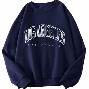 Män överdimensionerade tröjor Vintage broderade Los Angeles Women Hoodies harajuku Koreansk stil Löst Y2K Streetwear kläder 69FA#