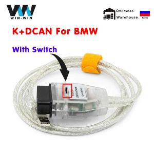 För BMW K+DCAN FTDI FT232RL med Switch K DCAN OBD 2 OBD2 för BMW-bildiagnostiska Auto Tools K-Line K Line ICOM-kabel