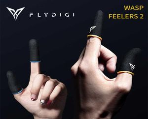 Flydigi Wasp Feelers 2 Finger Sleeve Sweattproof Finger Cover Mobiltelefon Tablett PUBG Game Touch Screen Thumb 4 PCS4040163